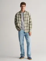Chemise Reg Colorful Poplin Check Verte