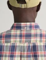 Colorful Poplin Check Blue Shirt