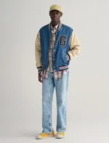 Colorful Poplin Check Blue Shirt