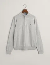 Sweatshirt com meio fecho Cinzento
