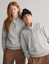 Sweatshirt com meio fecho Cinzento
