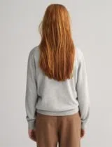 Sweatshirt com meio fecho Cinzento