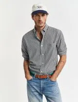 Camisa Clásica Reg Poplin Negra