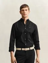 Chemise Oxford Regular Fit Pinpoint Noire