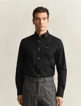 Chemise Oxford Regular Fit Pinpoint Noire
