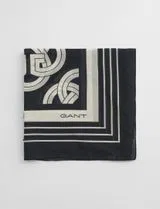 Lenço de seda G Pattern Preto