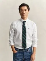 Camisa de popelina Classic slim fit Branco