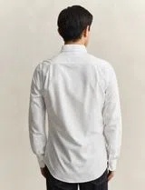 Camisa Slim Fit Classic Oxford Branco