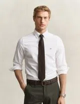 Camisa Slim Fit Classic Oxford Branco