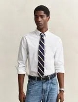 Camisa Oxford Blanca Regular Fit Pinpoint