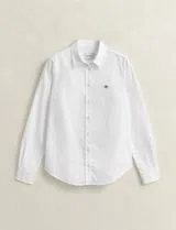 Camisa Slim Stretch Oxford Branco