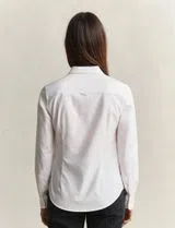 Camisa Slim Stretch Oxford Branco