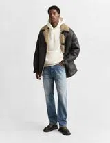 Beige Reg Shield Sweatshirt