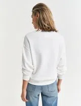 Beige Graphic Sweatshirt