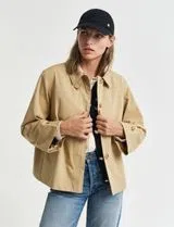 Short Beige Car Coat