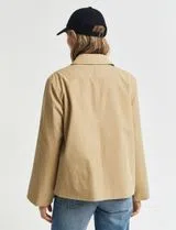 Short Beige Car Coat