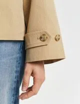 Short Beige Car Coat