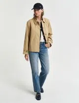 Short Beige Car Coat