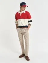 Slim Sunfaded Beige Chino Pants