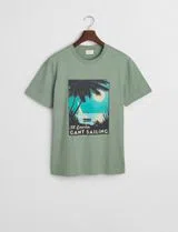 T-Shirt Placed Graphic Verde