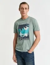 T-Shirt Placed Graphic Verde