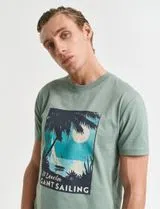 T-Shirt Placed Graphic Verde