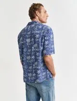 Rel Island Print Shirt Blue