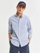 Seersucker Stripe Blue Shirt