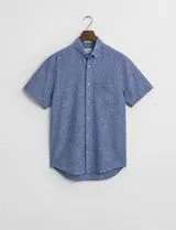 Cotton Linen Blue Shirt