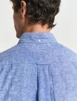 Cotton Linen Blue Shirt