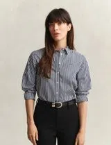 Chemise Classique Regular en Popeline Bleue