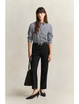 Chemise Classique Regular en Popeline Bleue