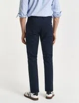 Pantalons Chino Slim Bleus