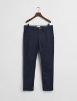 Pantalon Chino Slim Twill Bleu