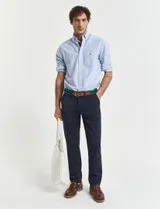 Pantalon Chino Slim Twill Bleu
