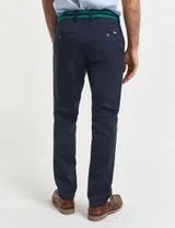 Pantalon Chino Slim Twill Bleu