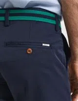 Pantalon Chino Slim Twill Bleu