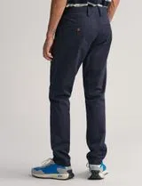 Pantalon Chino Slim Twill Bleu