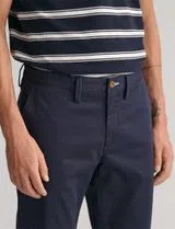 Pantalon Chino Slim Twill Bleu