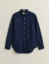 Camisa Regular Fit Pinpoint Oxford Azul