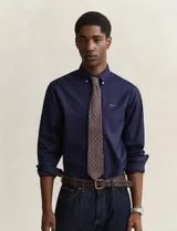 Camisa Regular Fit Pinpoint Oxford Azul
