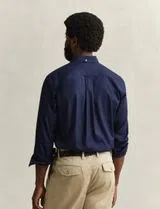 Camisa Regular Fit Pinpoint Oxford Azul