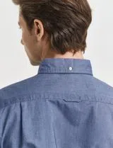 Camisa Slim Fit Classic Oxford Azul
