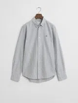Camisa Slim Fit Classic Oxford Azul
