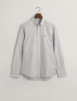 Camisa Slim Fit Classic Oxford Azul
