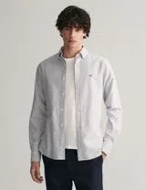 Camisa Slim Fit Classic Oxford Azul