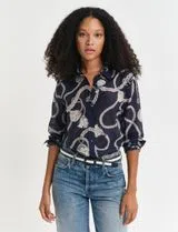 Blue Satin Shirt