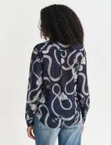 Blue Satin Shirt