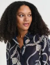 Blue Satin Shirt