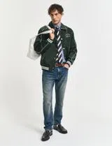 Regular Fit Gingham Poplin Shirt Blue